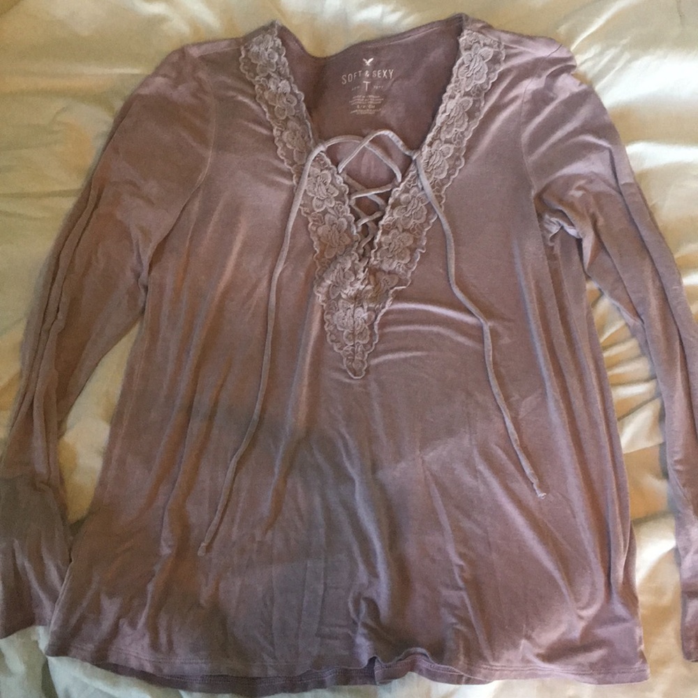 AE Lace up Long Sleeve